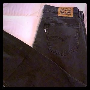 Men’s Levi Strauss 505 black/grey jeans W 34 L 30